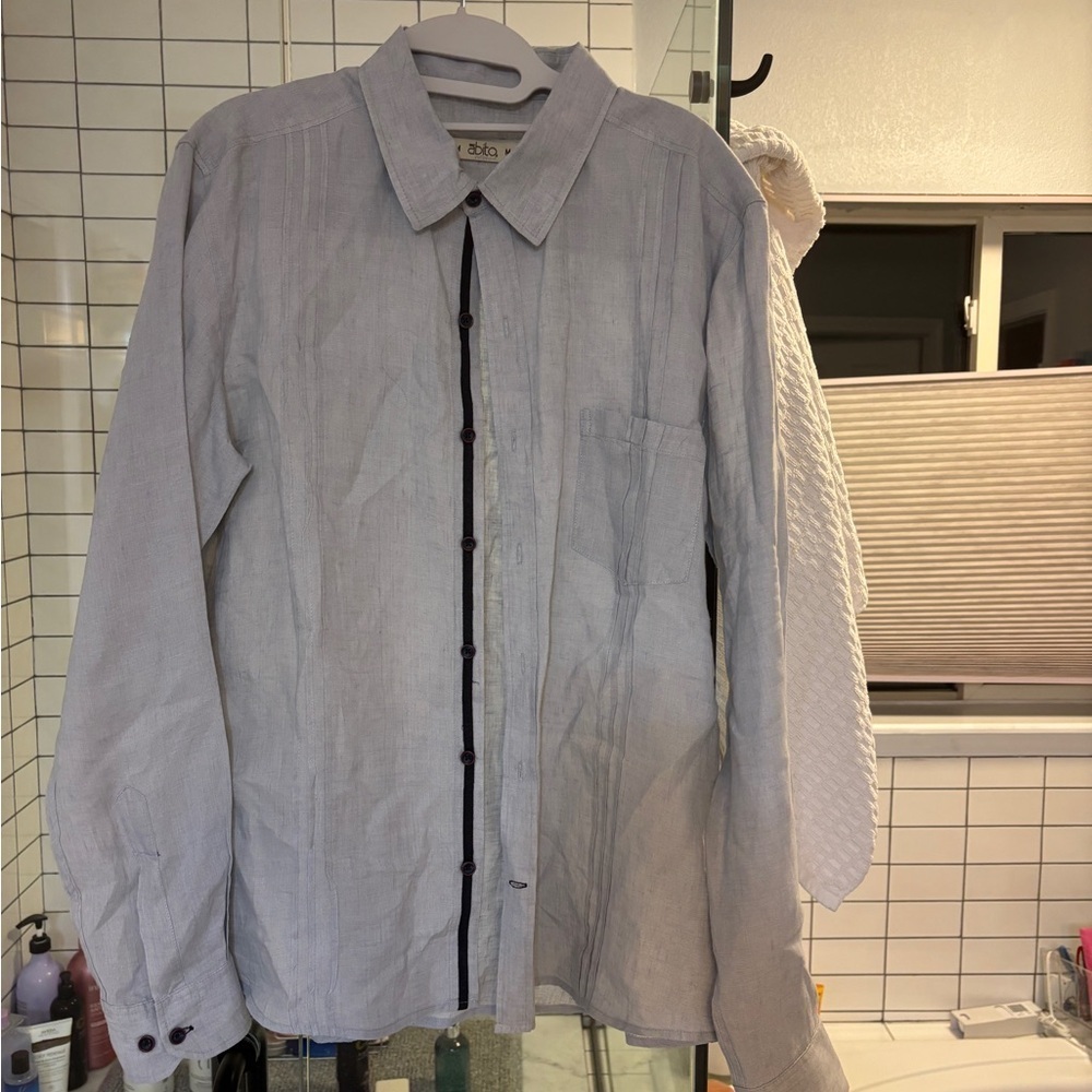 Abito collection Gray Lightweight linen Shirt